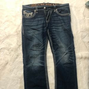 Kicky Relaxed Rock Revival Jeans